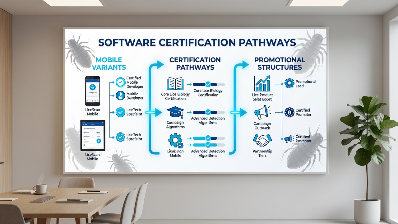 Flowchart illustrating mobile charting software integration with promotional systems on licensed platforms