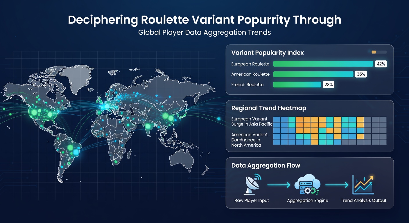 Chart showing roulette variant engagement metrics by device type and region in 2026