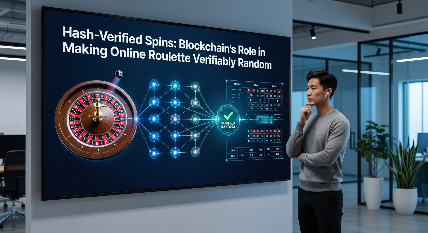 Close-up diagram of a blockchain hash chain for roulette, illustrating server seed, client seed, nonce inputs feeding into SHA-256 output that determines wheel sectors