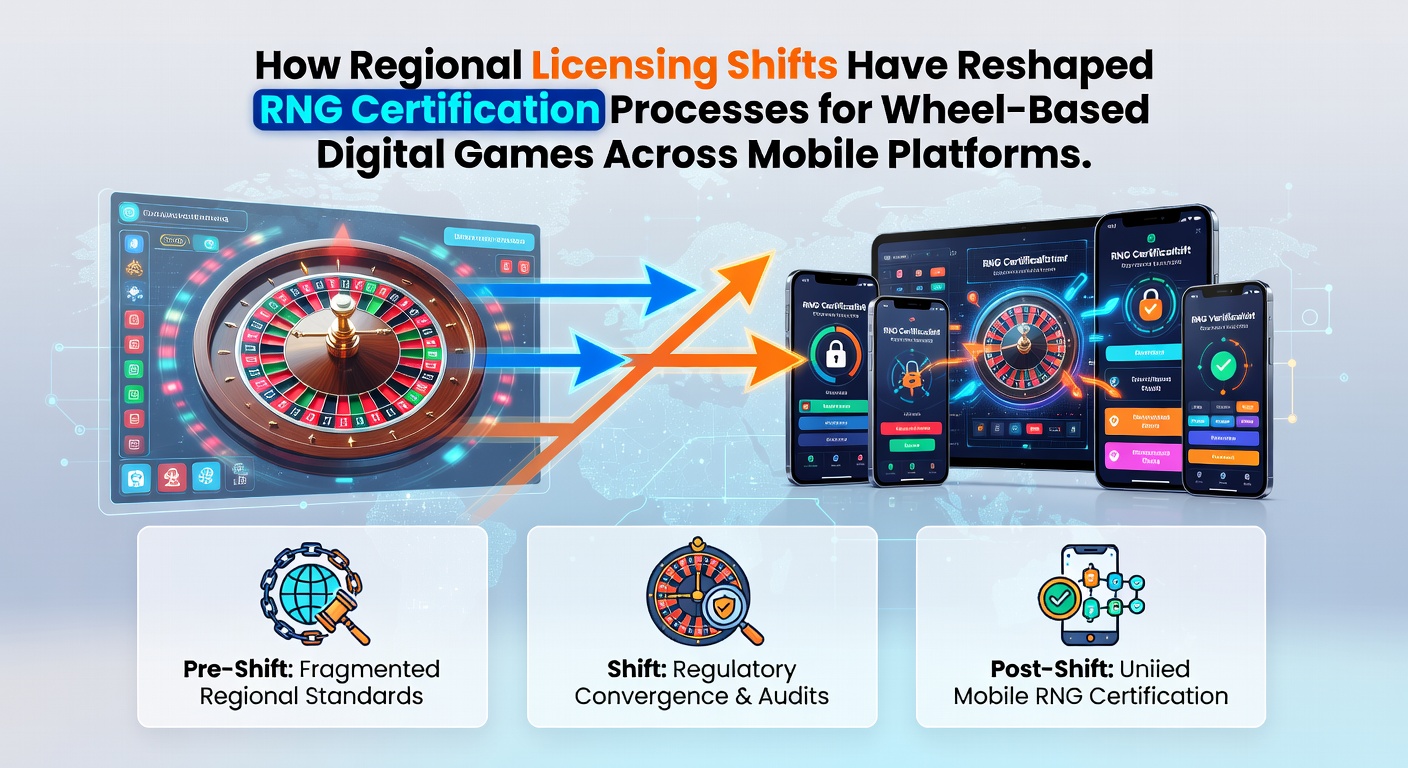 Regional licensing documents and mobile device displaying wheel game interface side by side
